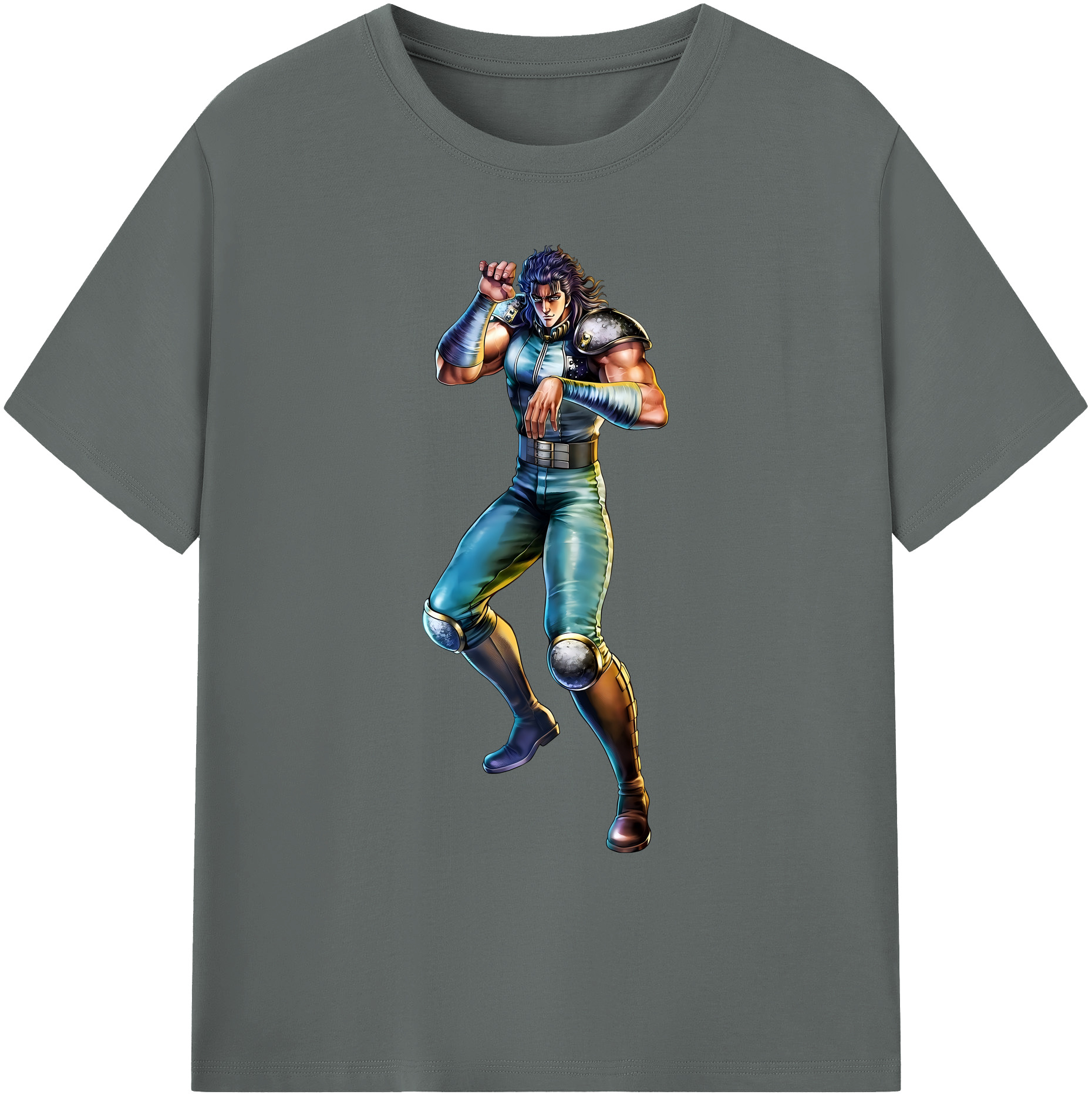 （画像用） 北斗の拳 Fist of the North Star 綿100％ メンズ半袖Tシャツ｜肌触りやわらか＆通気性